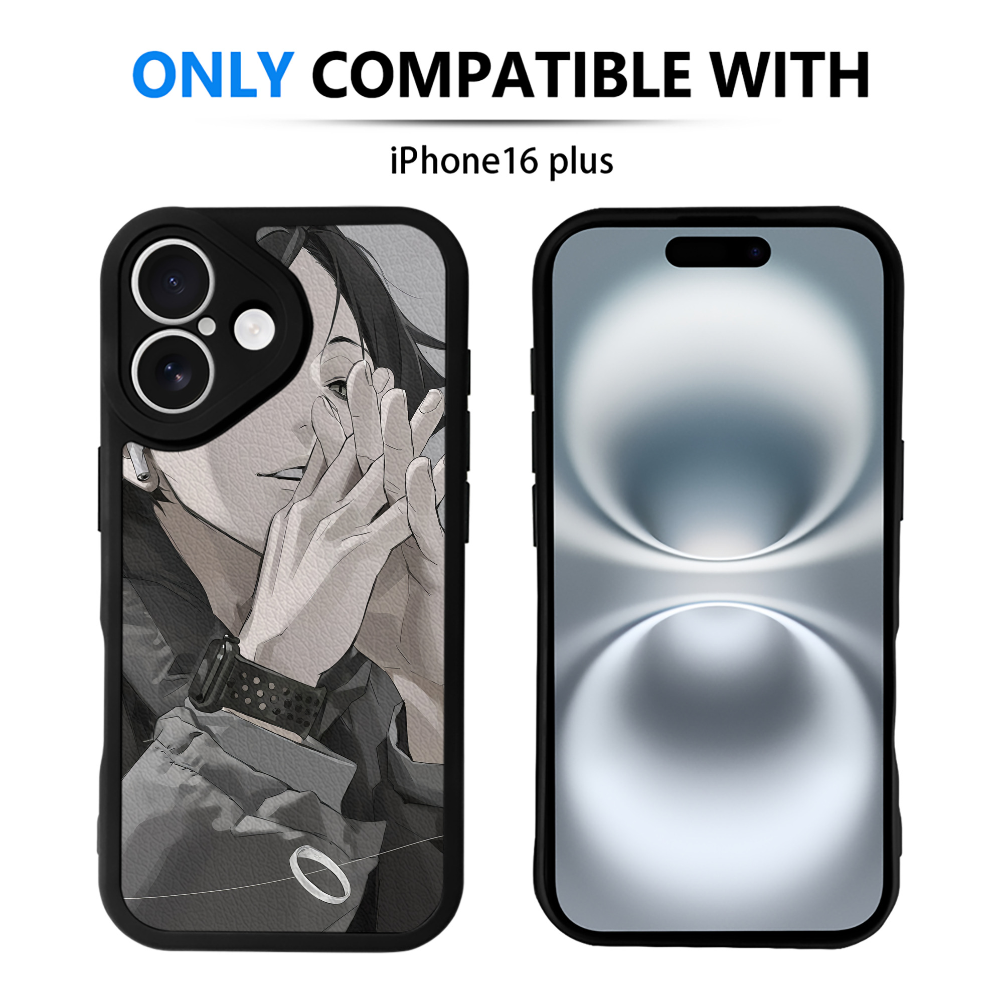 （画像用） ハイキュー!! Haikyu!! 【iPhone 16シリーズ対応】シリコンスマホケース（レザー調） 材質：シリコン